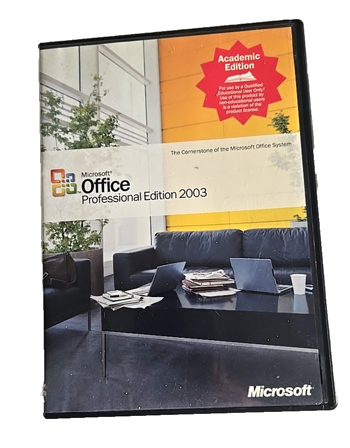 Microsoft Office Professional Academic Ed & Business Ed Lot 2003 w/ Product Keys