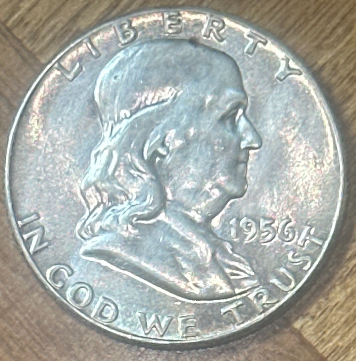 1956 - P * FRANKLIN HALF DOLLAR * BRILLIANT LUSTER * SILVER