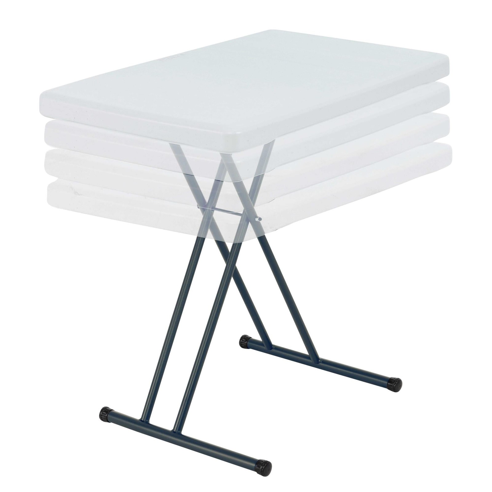 30" Personal Rectangle Folding Table, Indoor/Outdoor, White (28241)