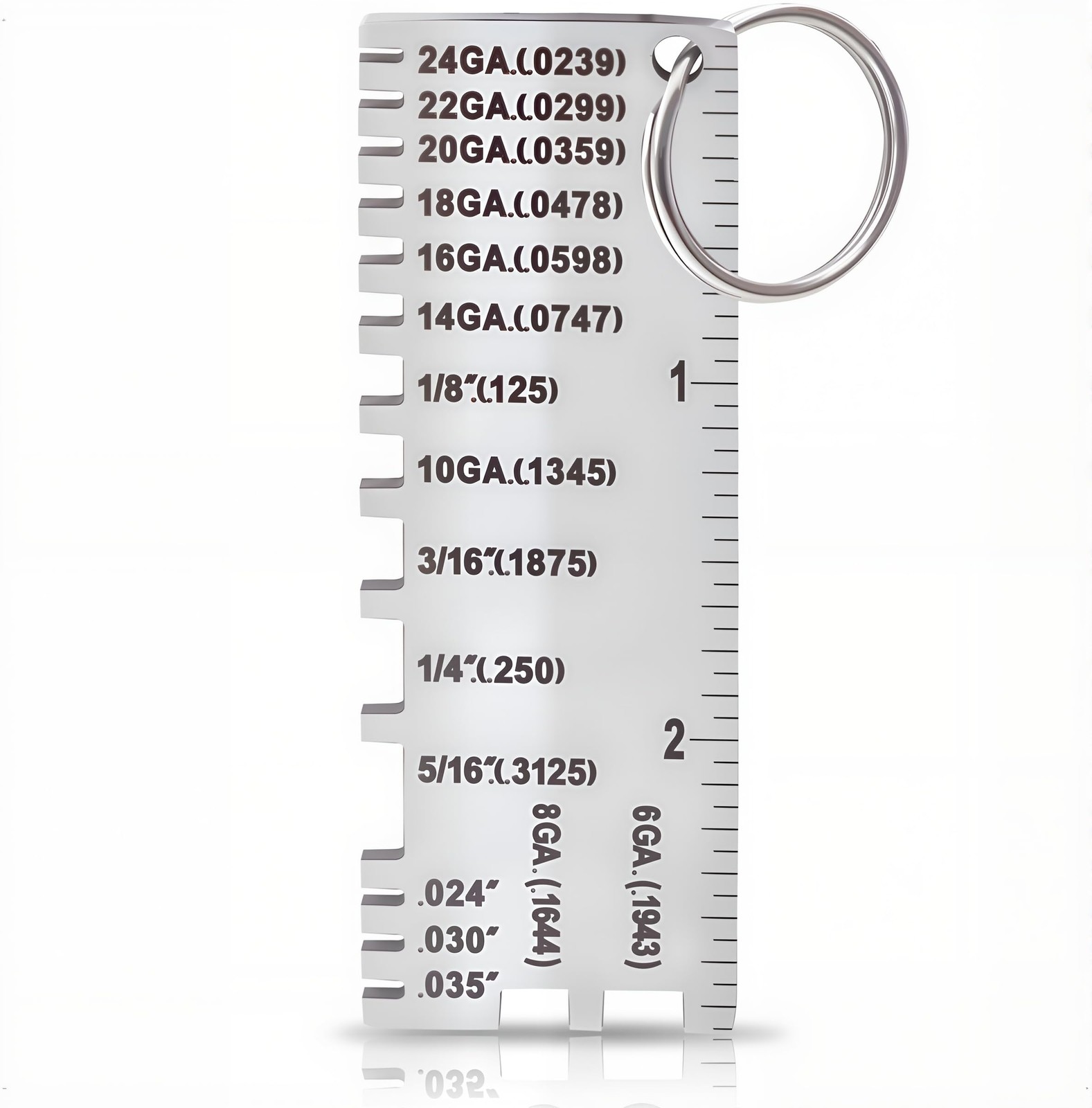 Wire/Metal Sheet Thickness Gauge 229895 Welding Gage Plated Size Inspection...
