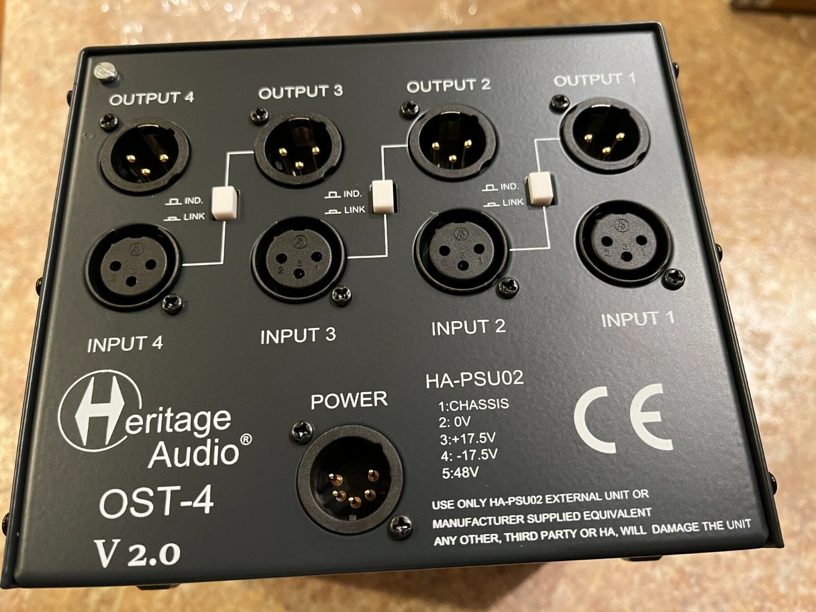 Heritage Audio OST4V2 500 Series Rack for Heritage API any  500 mod AuthrizDealr