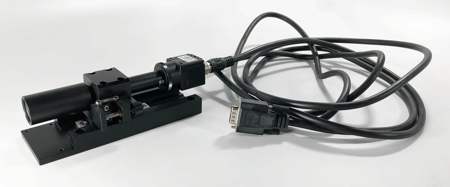 Sentech STC-A83A Monochrome Machine Vision Camera +fine focus Lens assembly/cord