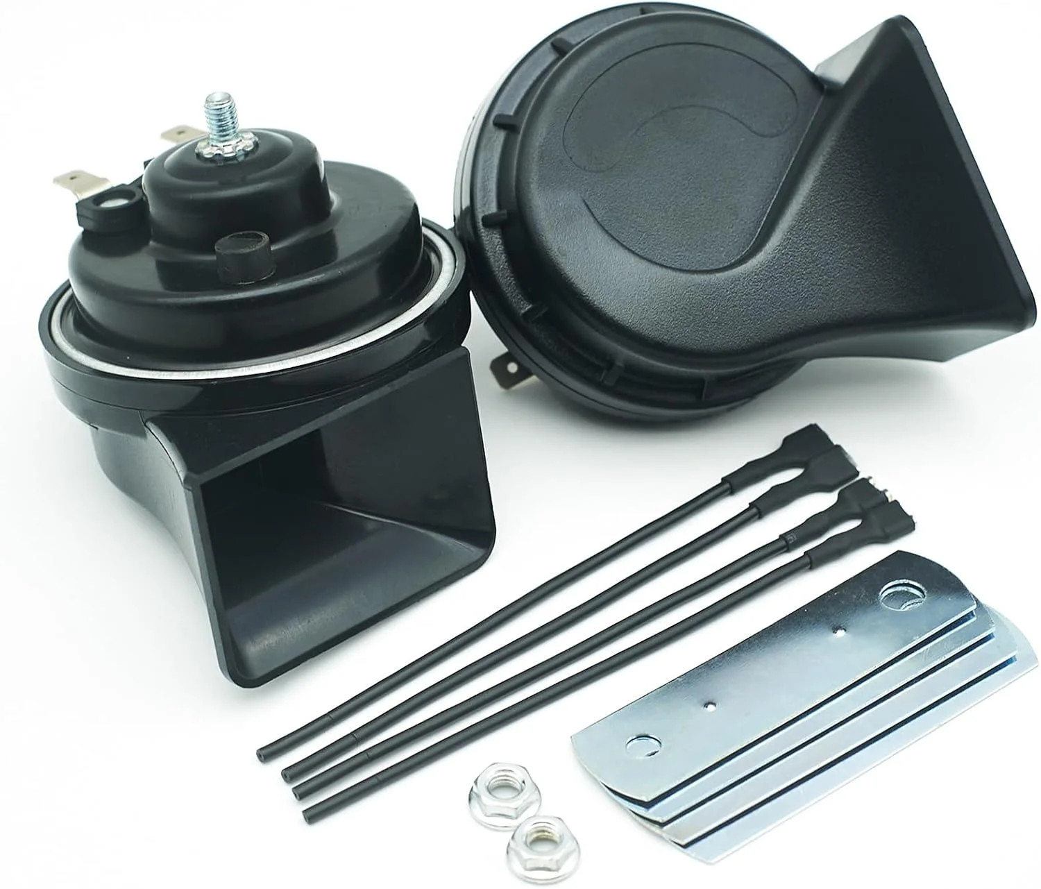 NEOGET Car Horn 12V Super Loud Electric Waterproof High Low Daul Tone Fit for An