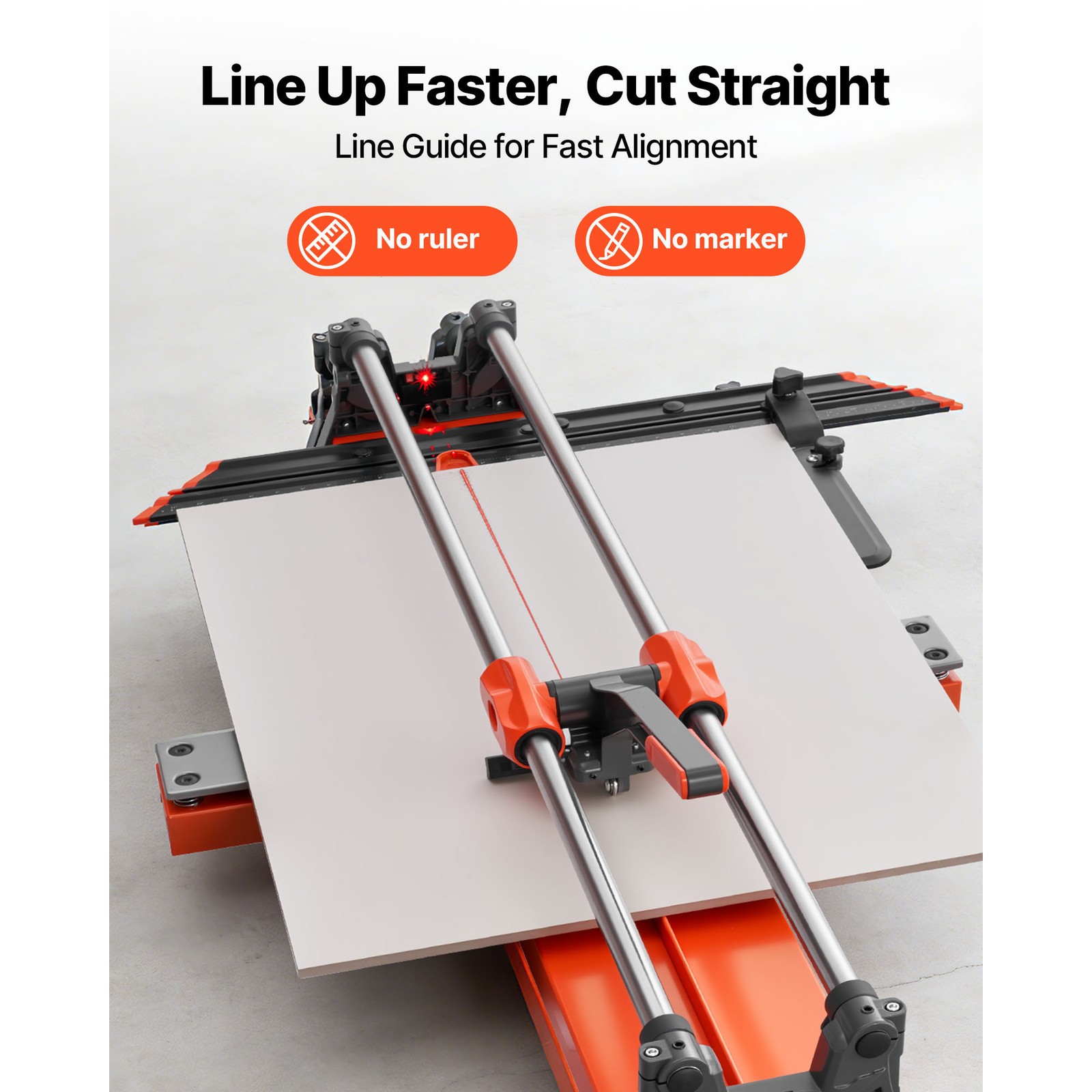 Uimoso 39.4-Inch Manual Tile Cutter with Enhanced Sliding Head and Spring Base