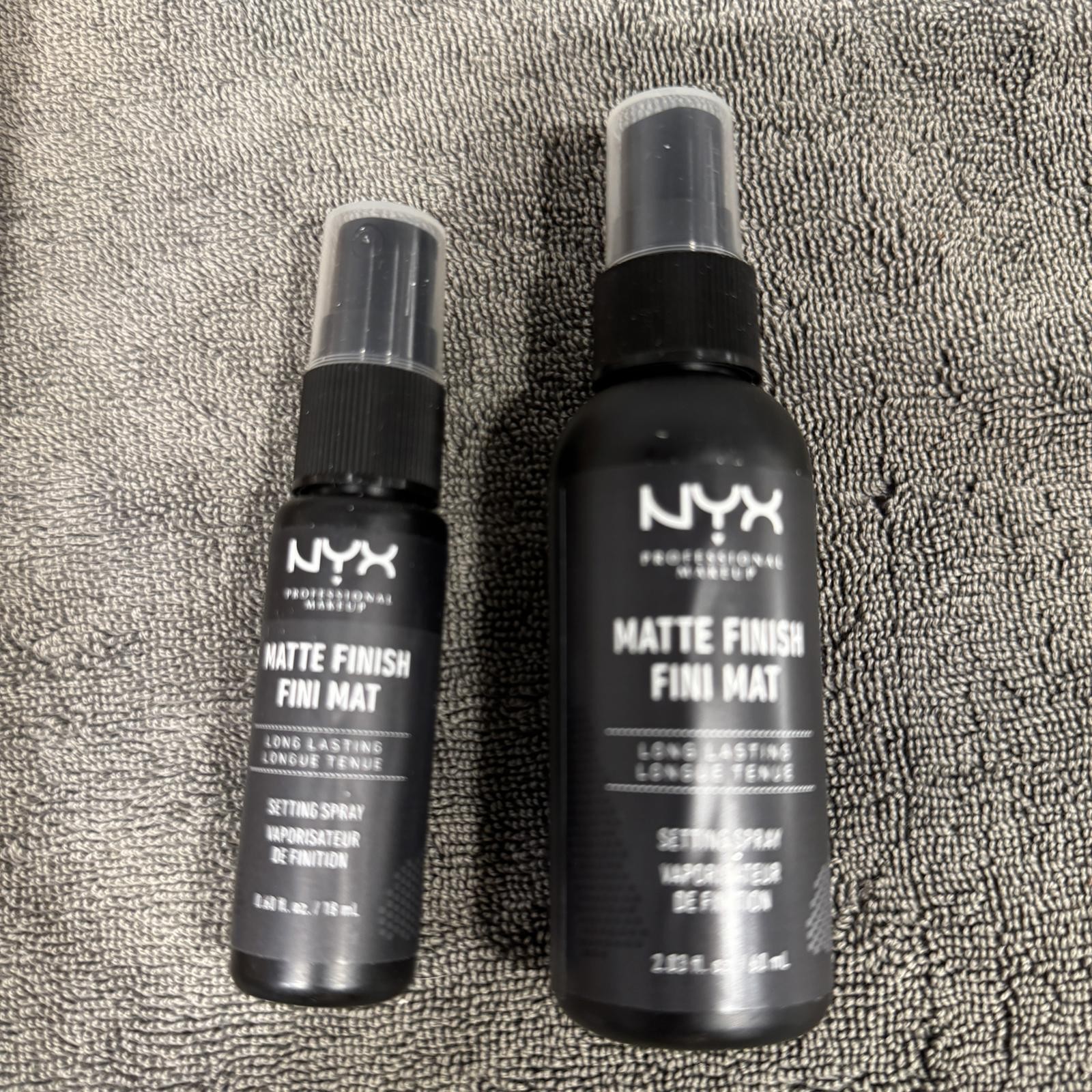 NYX Unisex Setting Spray Matte Finish 1.0 fl oz and 2.85 fl oz