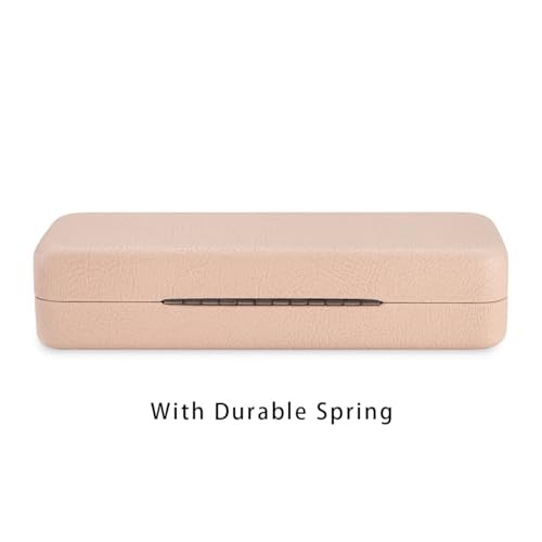 Large Sunglasses & Eyeglasses Case - Hard Shell Large for sunglasses Beige