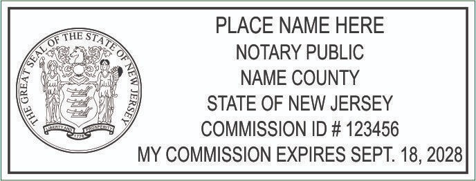 State of North Carolina l Rectangle Self-Inking Notary Public Stamp - NC