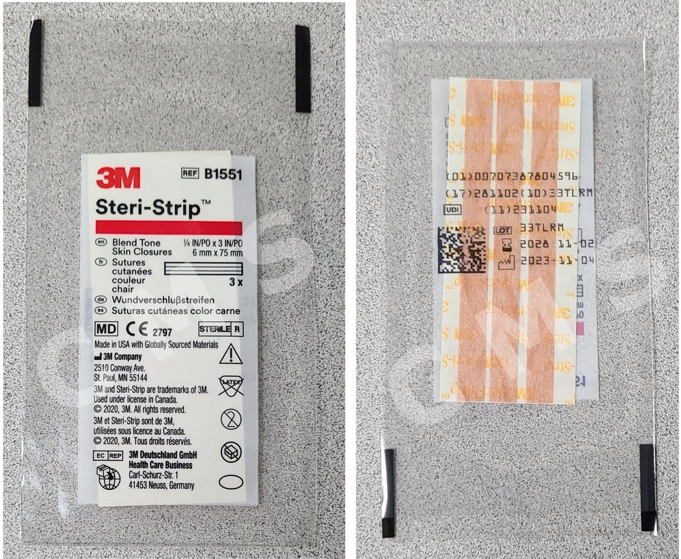 3M Steri-Strip B1551 1/4"x3" Blend Tone Skin Closures Face Strip Bandages 11/28