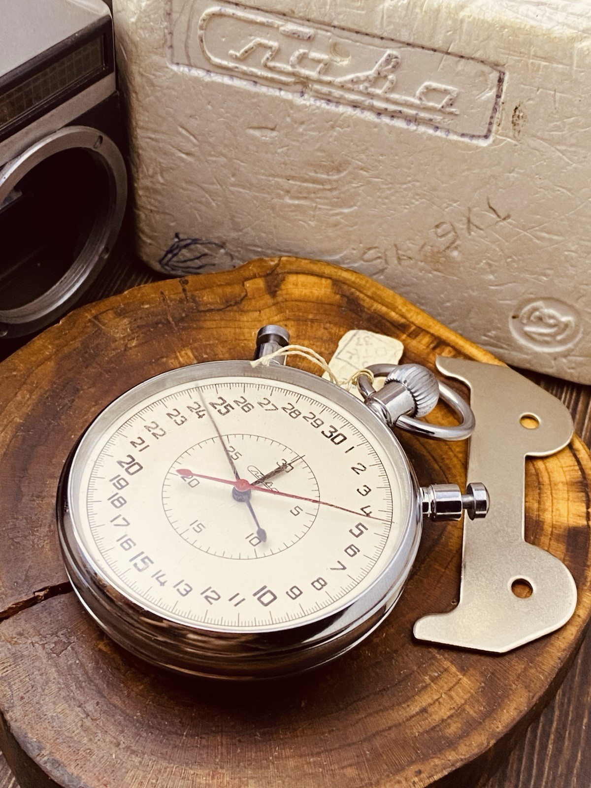 1960s SLAVA Soviet SPLIT CHRONOMETER stopwatch stop watch #8355