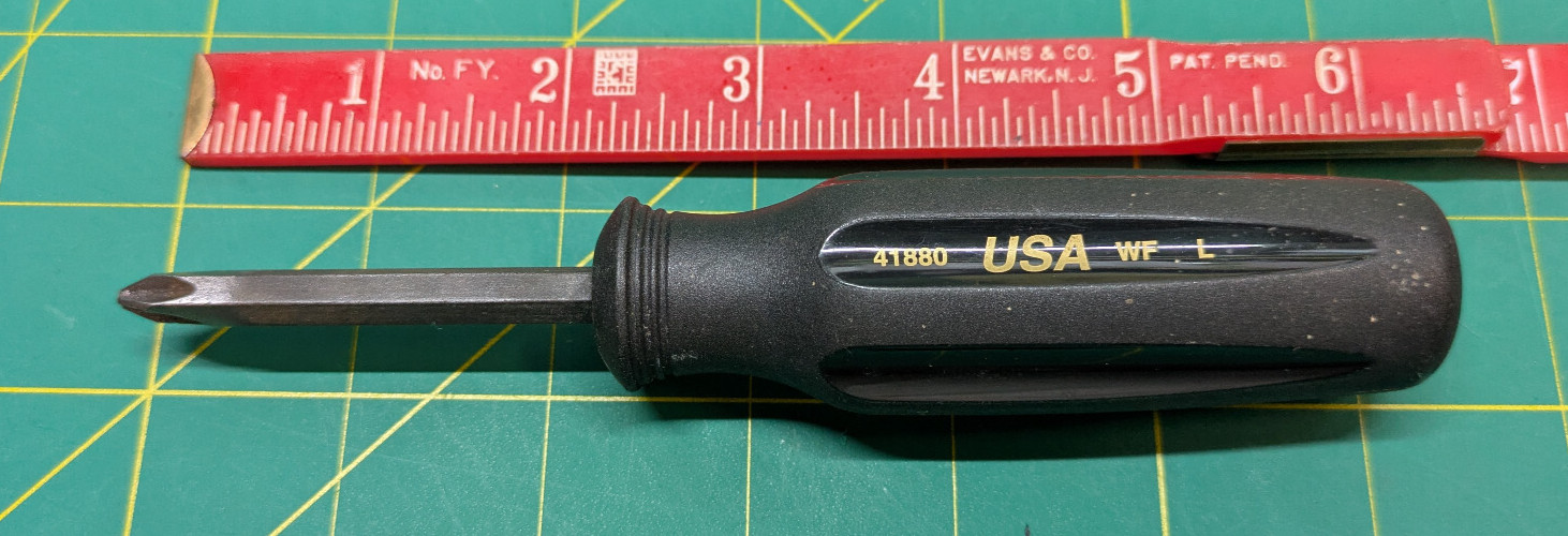 Craftsman Professional USA Rare  P2  2” Blade No 41880 WF L  Screwdriver