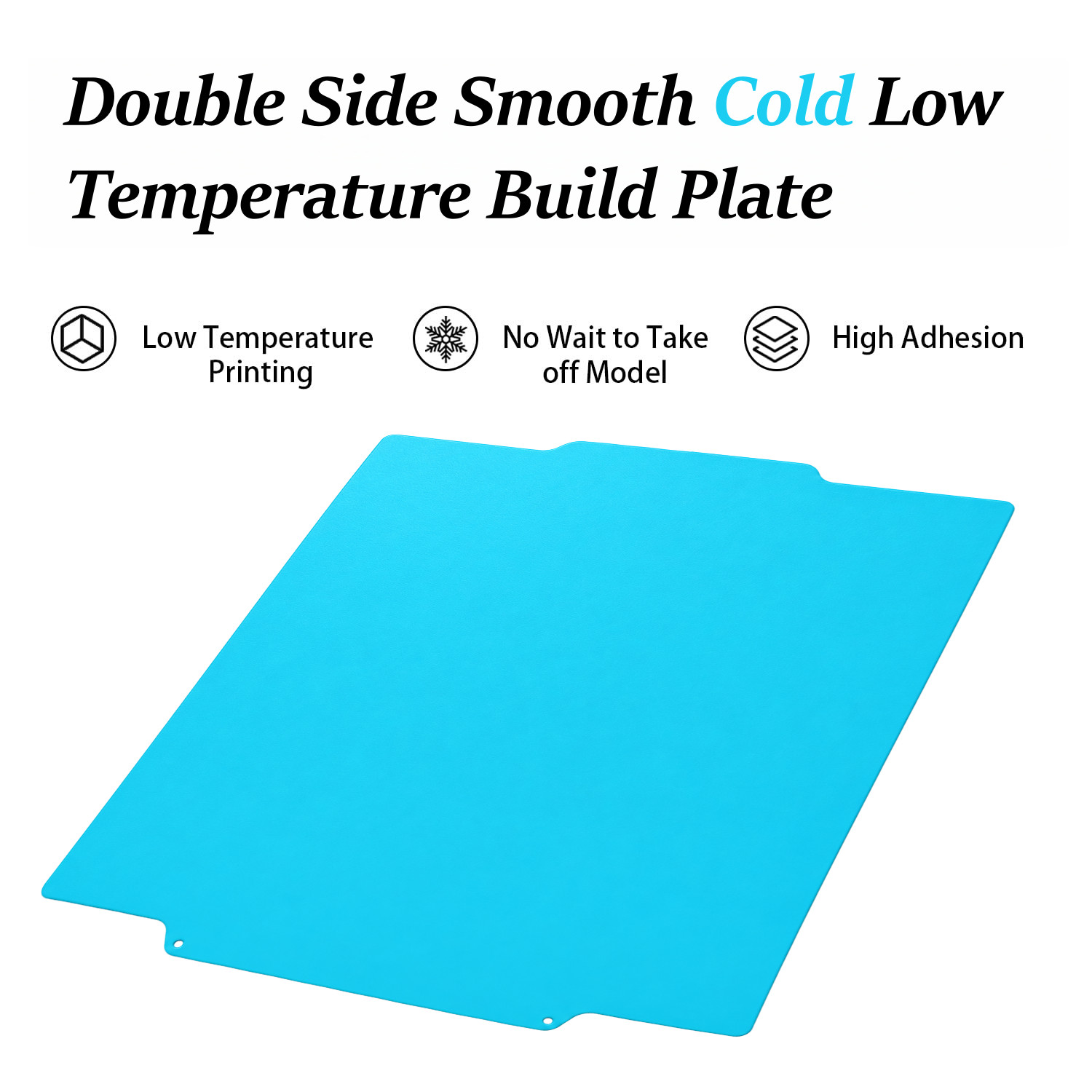 Cold Build Plate, Double Sided PEI Spring Steel Board for Flashforge Creator 5 P