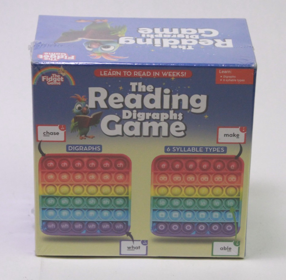 The Fidget Game Learn to Read in Weeks Flash Cards Popping Mats Digraphs Game