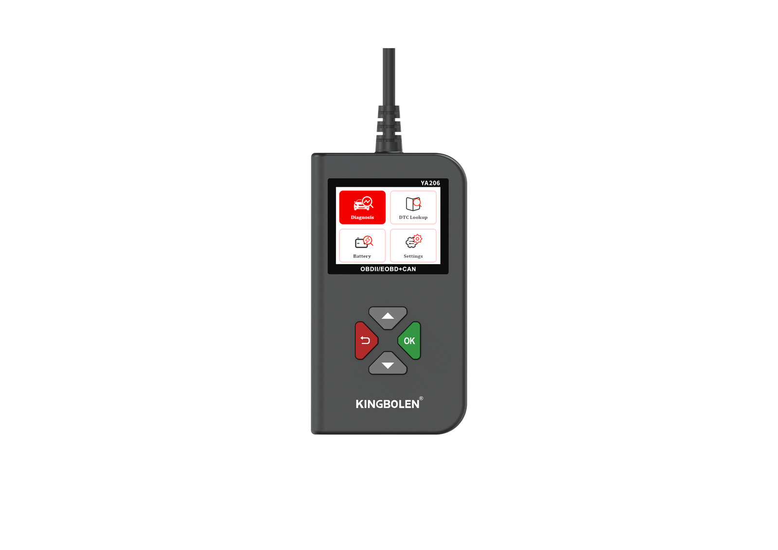 YA206 Auto OBD Code Reader OBD2 Scanner Car Check Engine Fault Diagnostic Tool