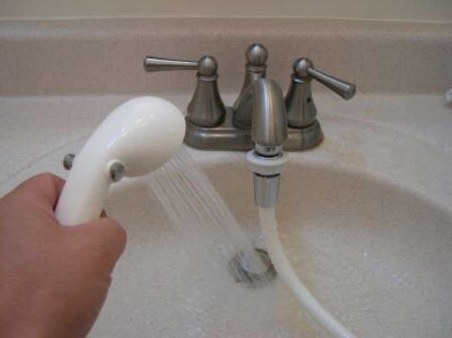 LiteShower™ Shower-in-bed Model - Taking real shower bath in bed