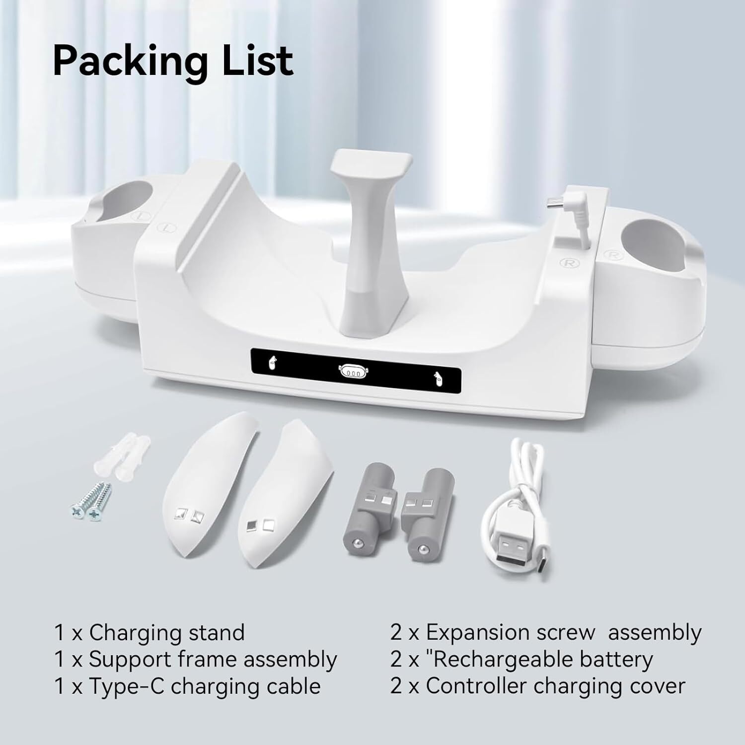 Faster Charging Stand for Meta Quest 3 VR Handle Controller Accs Storage Dock