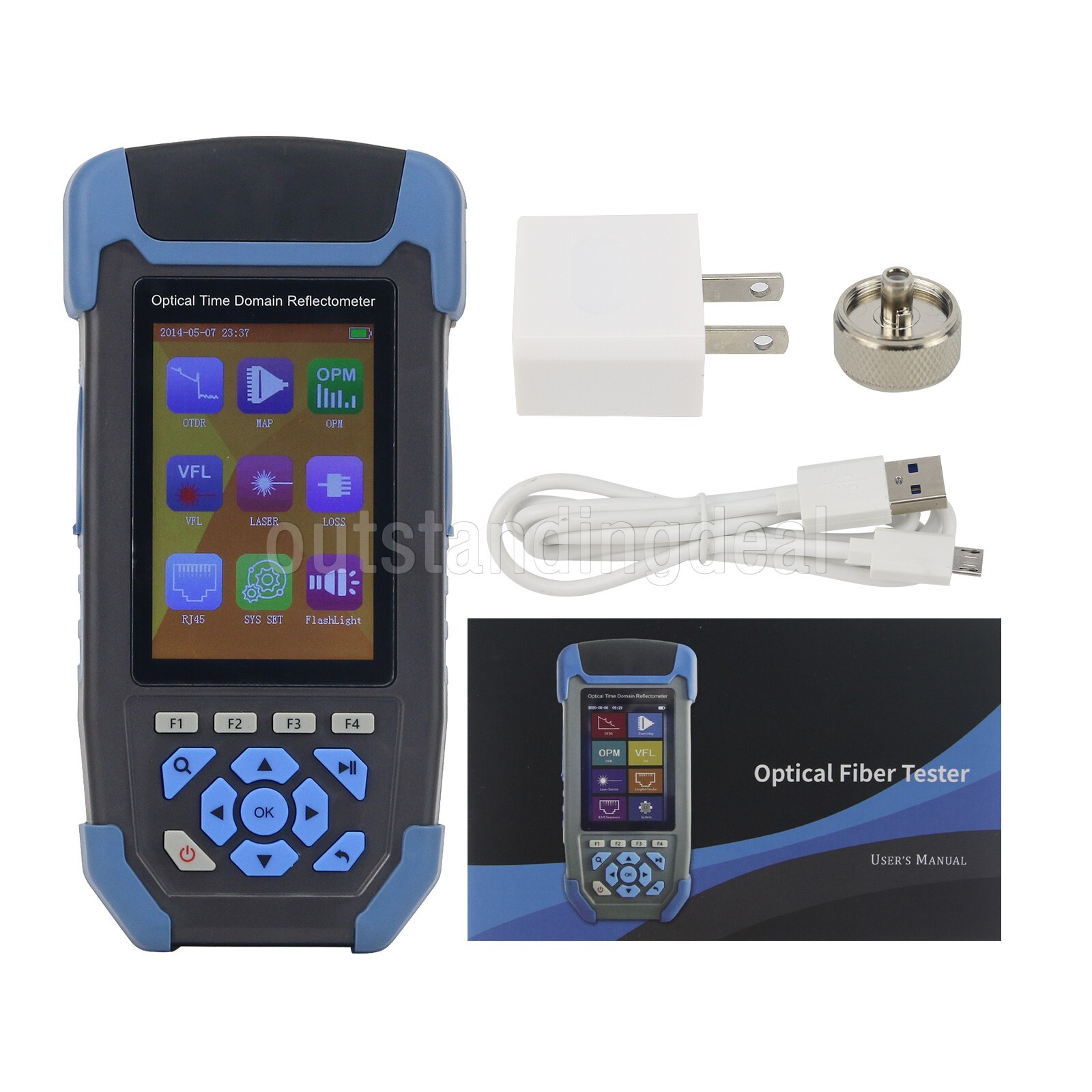 JW3302S 7-In-1 OTDR Optical Time Domain Reflectometer OPM VFL Laser Source ot25