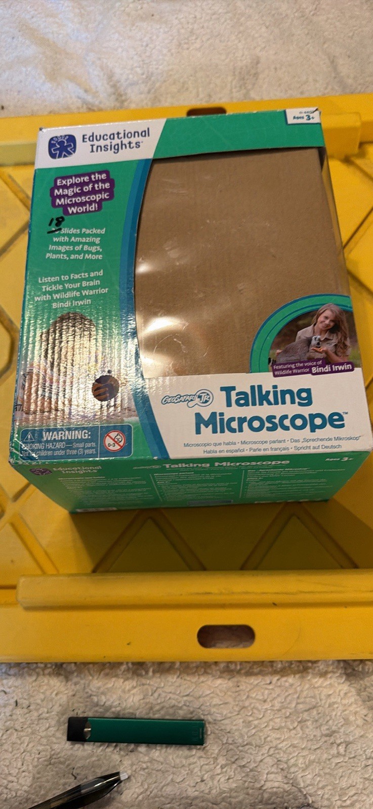 Educational Insights GeoSafari Jr. Talking Microscope Preschool STEM Toy Sealed