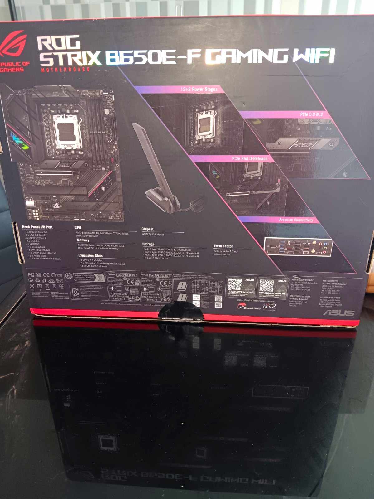 ASUS ROG Strix B650E-F Gaming WiFi B650E AM5 ATX DDR5 Motherboard