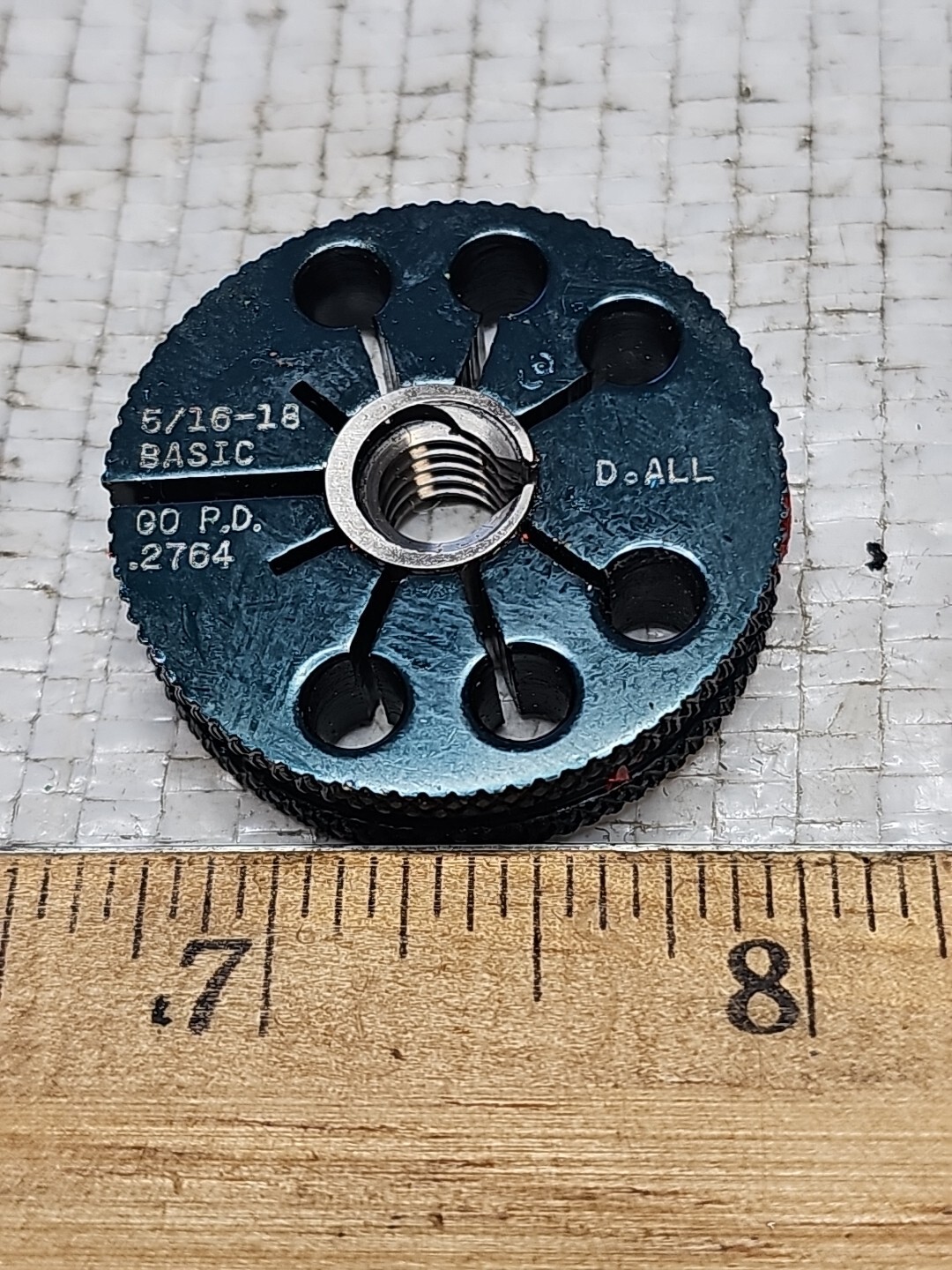 DOALL 5/16 18 BASIC THREAD RING GAGES .3125 GO P.D. = .2764