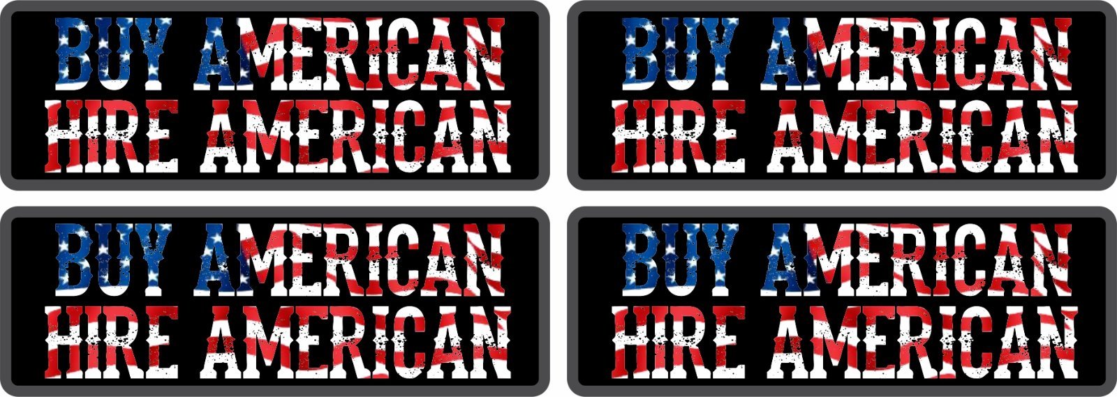 4PCS* HELMET TRUMP STICKER  BUY HIRE AMERICAN DECAL BLACK ELECTION POLITICAL