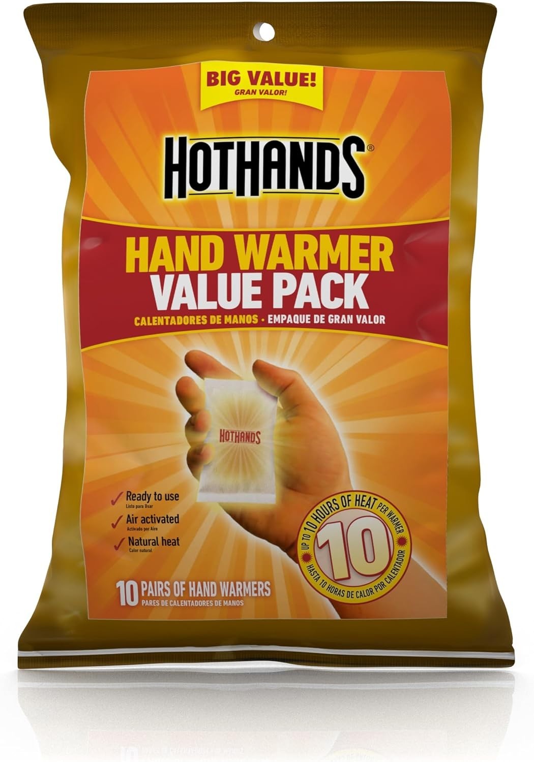 HotHands HH210PK Hand Warmers - 10 Pieces (Pack of 1)/Fast Delivery in 3-5 days