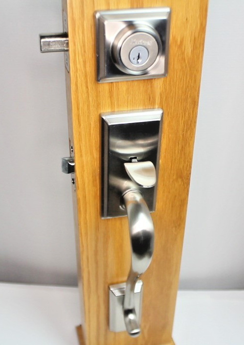 Kwikset Hawthorne Handleset with Trafford Lever Satin Nickel 800HEXTDL15 #99l