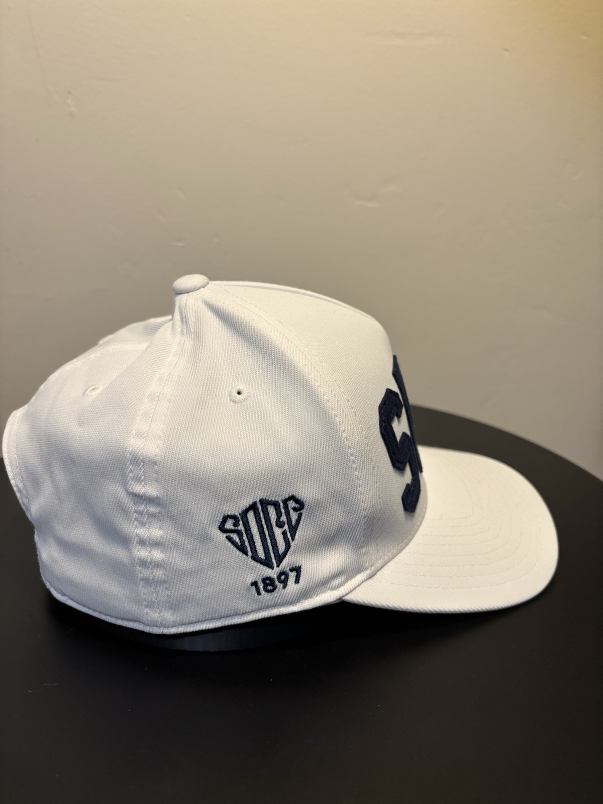 G/Fore Golf Hat Cap "SDCC" Snapback Adjustable White/Blue 110 Flex Fit Tech