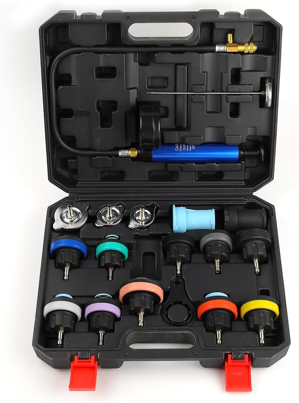 18 Pieces of Anti-Freezing Liquid Replacement Filler Vacuum Coolant Pres. Gauge