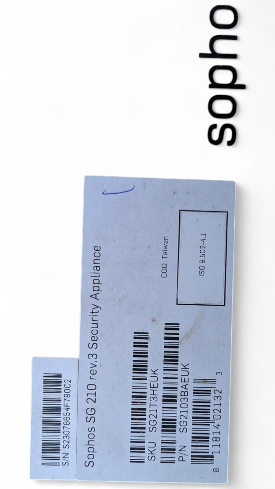Sophos SG 210 Rev. 3 Firewall Network Security Appliance
