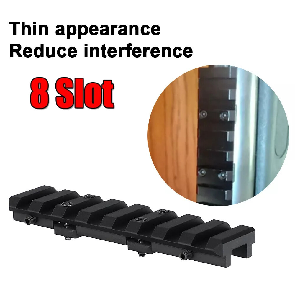 3.35-inch 8-Slot Rifle Shotgun Ventilated Rib for 20mm Picatinny Rail Mount Base