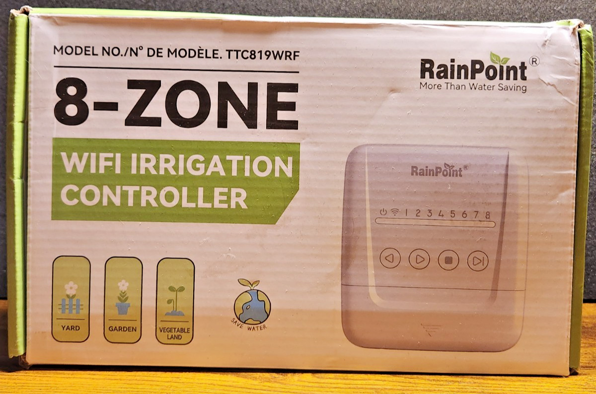 RainPoint 8 Zone WiFi Irrigation Controller TTC819WRF New Open Box