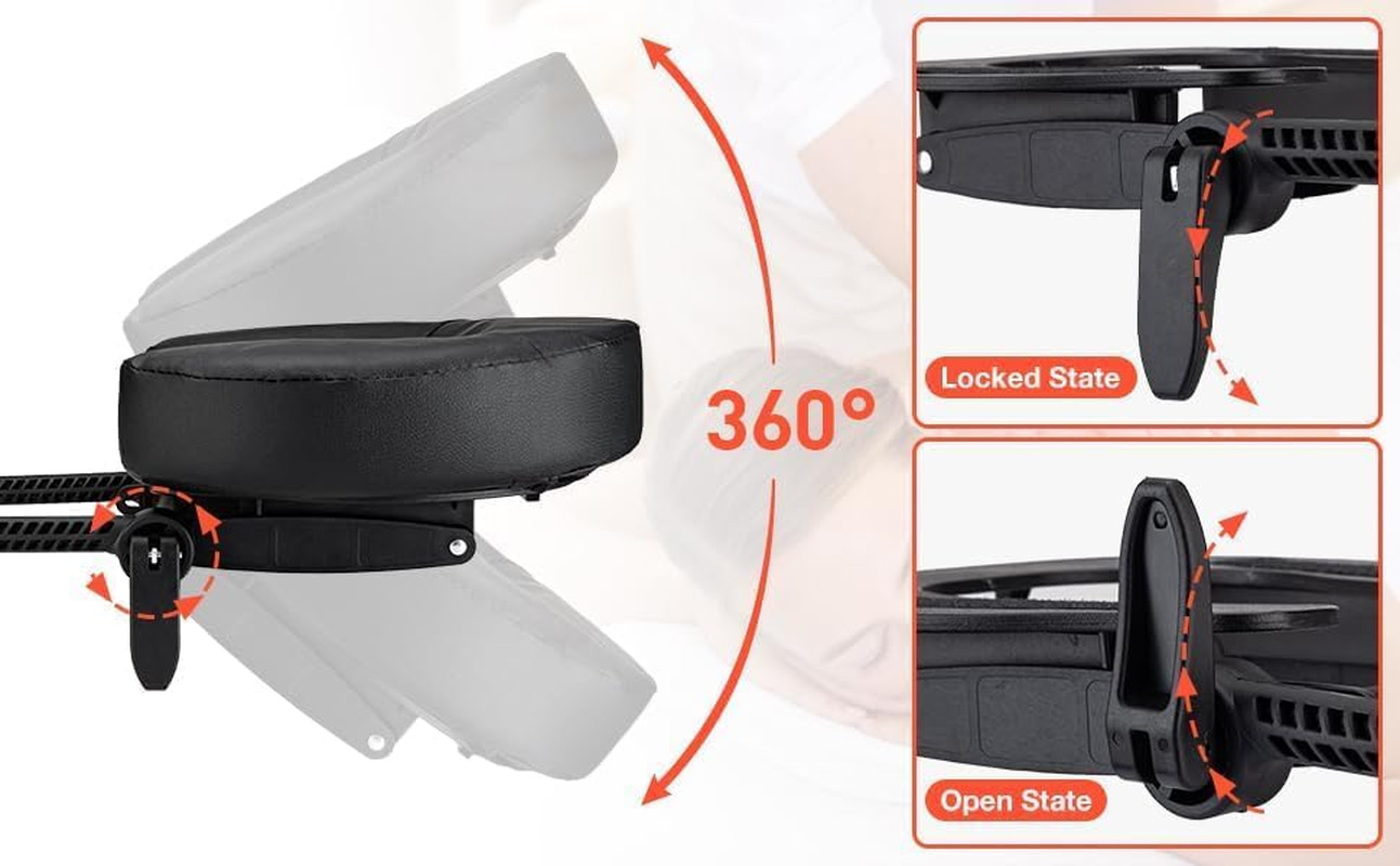 Massage Table Cradle, Adjustable Massage Headrest Platform Face Holder, Durable