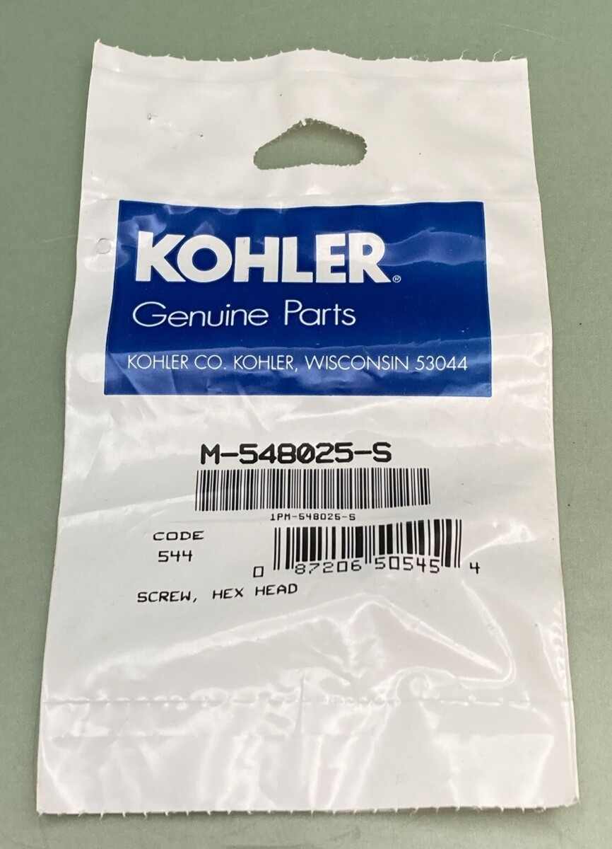 NEW GENUINE KOHLER M-548025-S SCREW, HEX HEAD