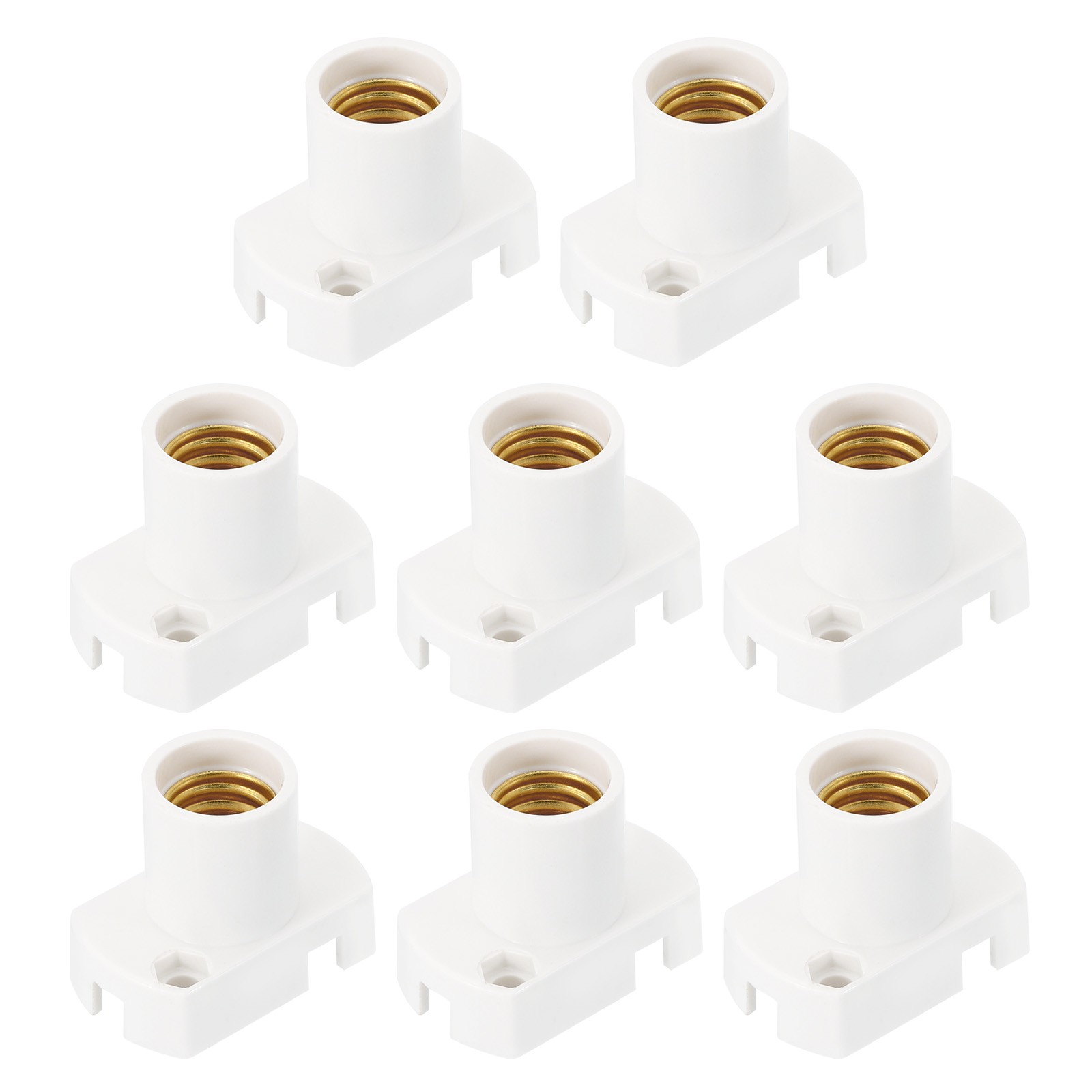 E12 Base Led Bulb Lamp Holder, 8 Pcs Screw-in Light Socket for Basement