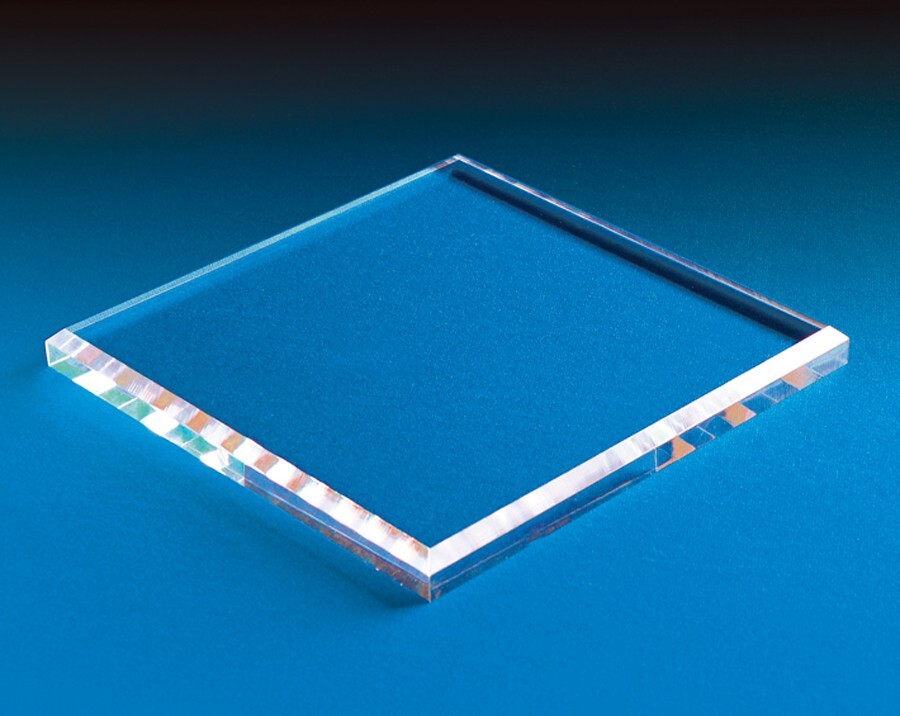 Clear Acrylic Square Beveled Display Base, 9" W x 9" L x 3/4" H FREE SHIPPING