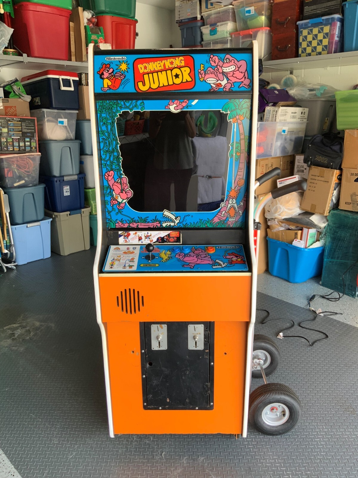 DONKEY KONG JR ARCADE MACHINE by NINTENDO 1982 (Excellent)