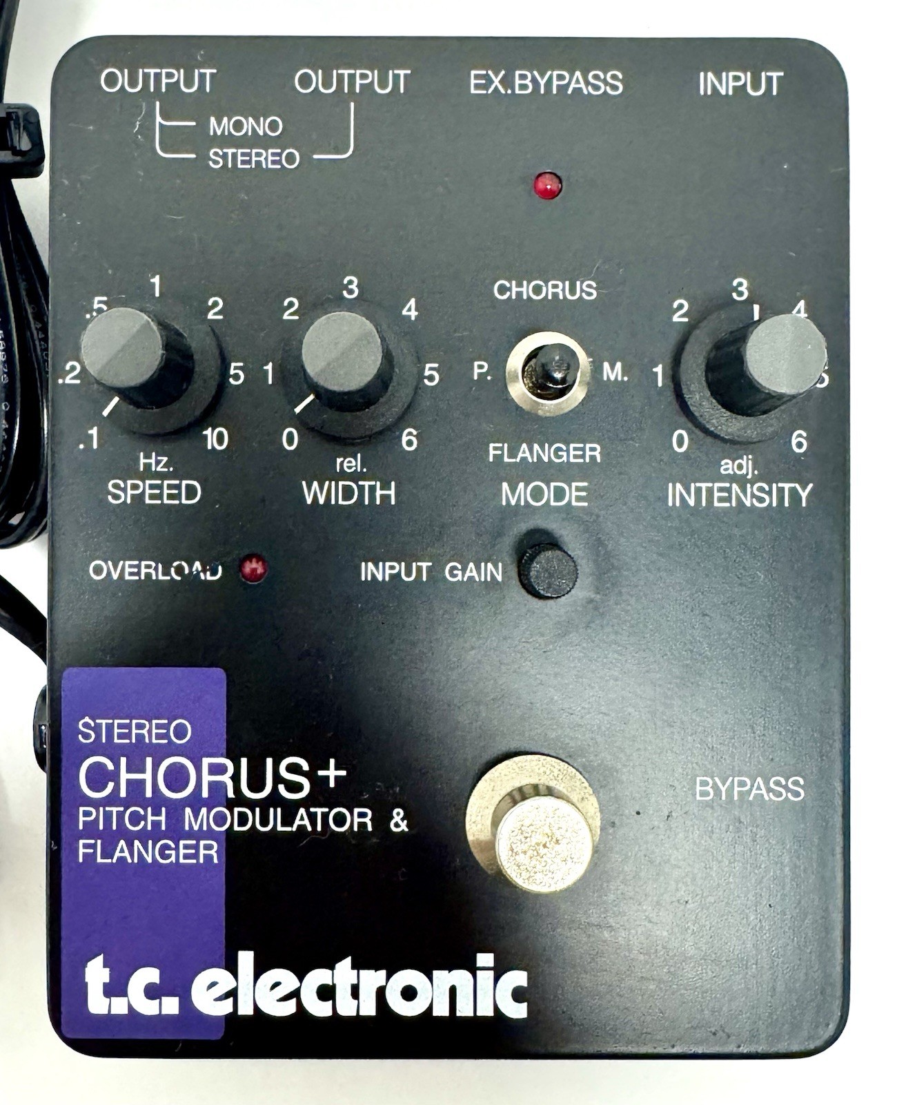 Vintage TC Electronic Stereo Chorus + Pitch Modulator & Flanger Effect Pedal
