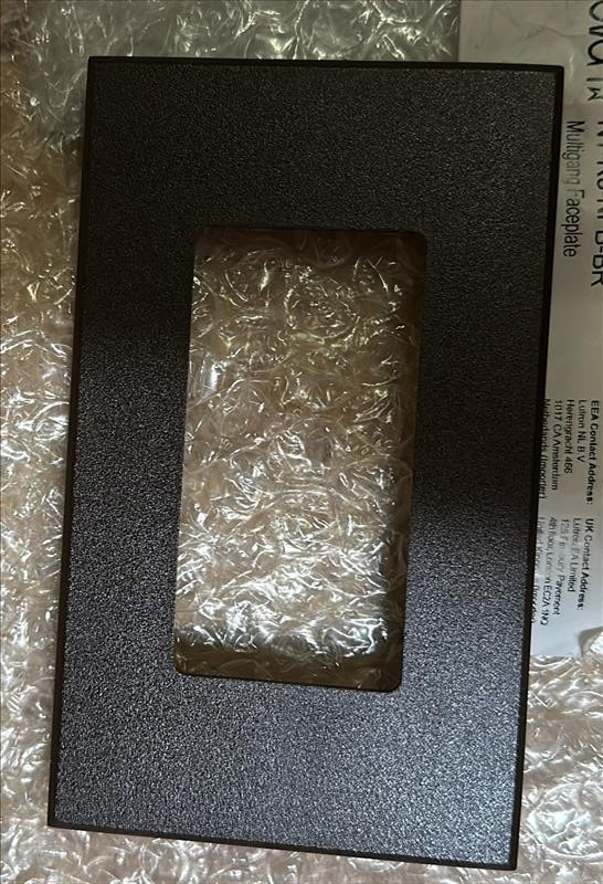 Lutron NT-R3-NFB-BR 1-gang Nove T Wallplate Brown LOT OF 5