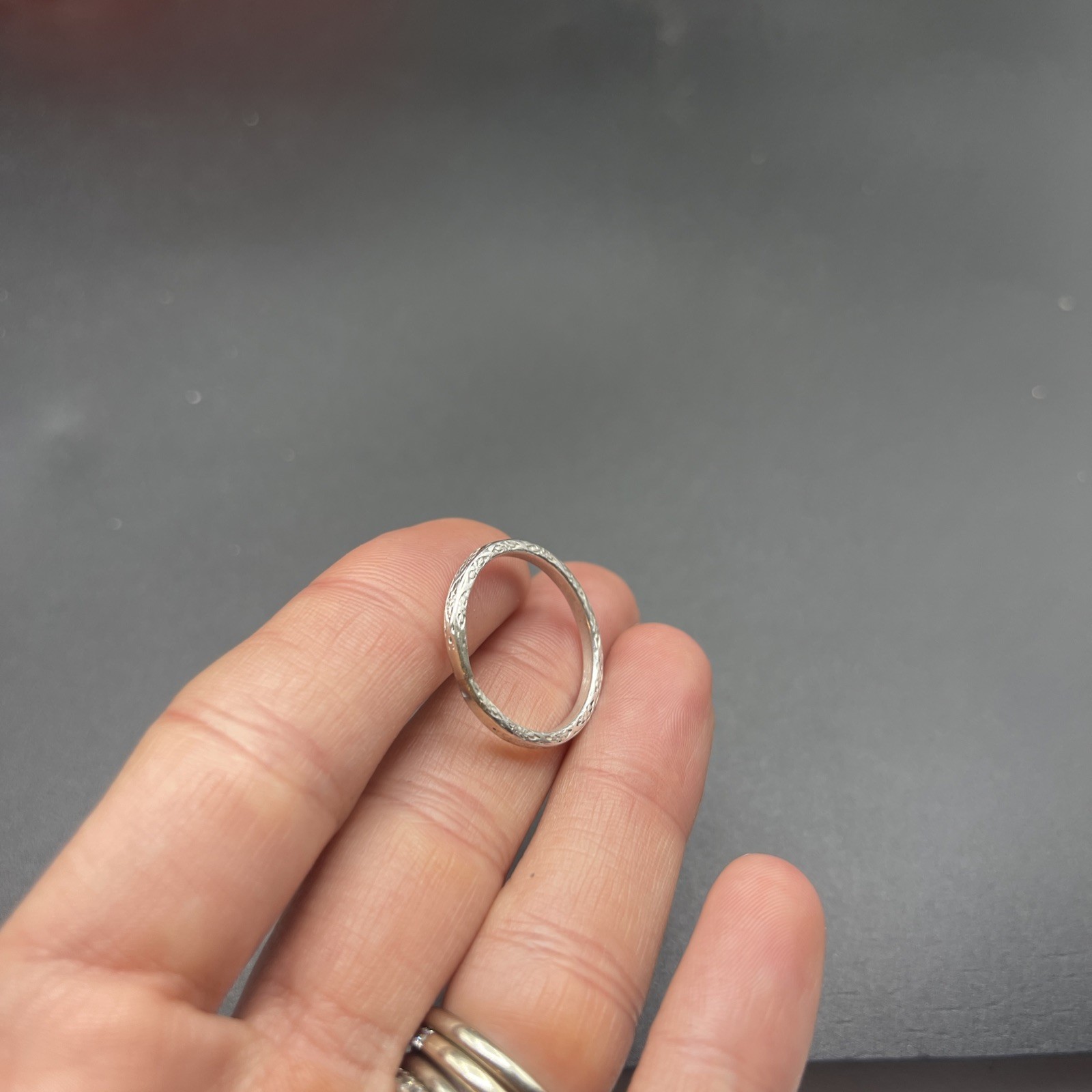 Stunning Unique Handmade 925 Sterling Silver Stackable Band Ring #B107