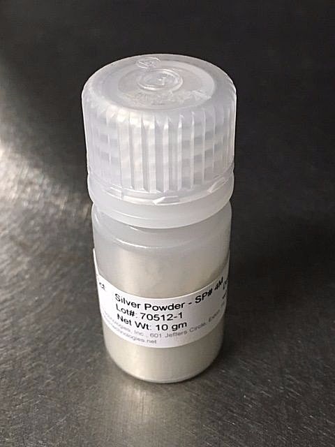 Silver Powder, General Purpose, Laboratory Grade, 99.9% Pure Silver - 10 gm