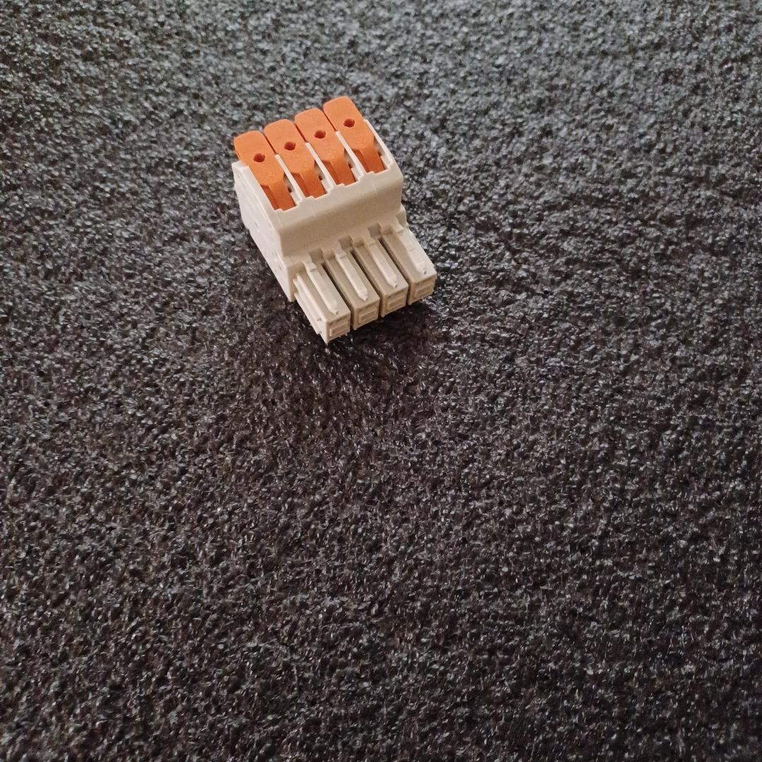 WAGO 831-1104 TERM BLOCK PLUG 4POS 7.62MM ROHS