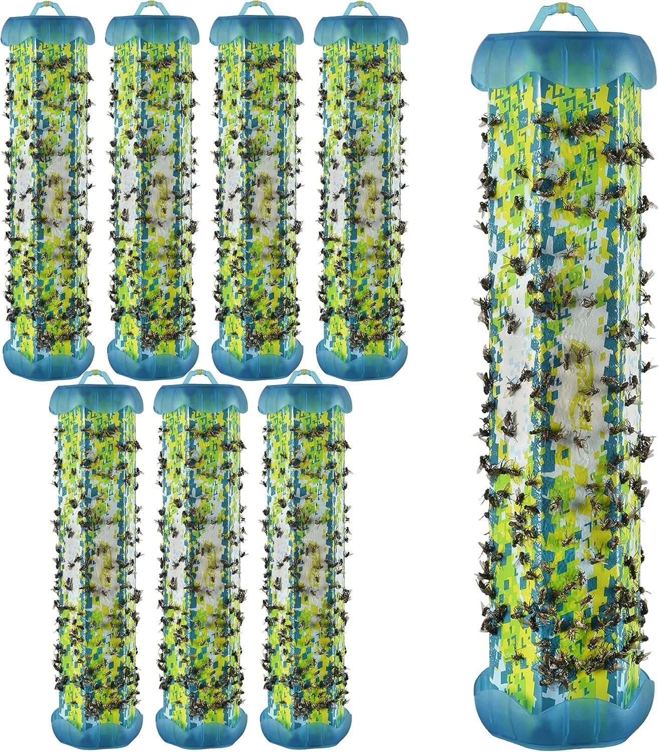 8 Pack!! RESCUE!  Non-Toxic TrapStik for Flies Indoor Hanging Fly Trap Best Deal