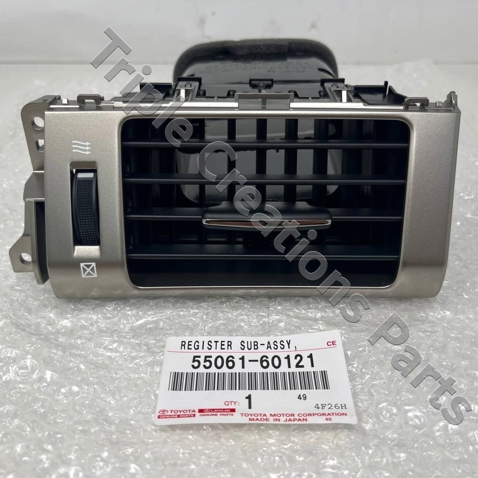 Toyota Genuine 55061-60121 Register Sub-Assy Instrument Panel No.1 5506160121