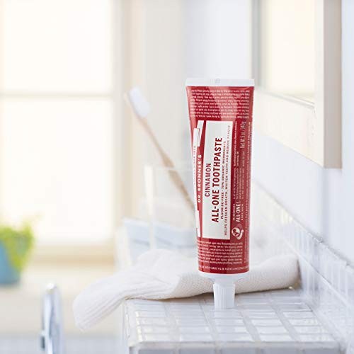 Dr. Bronner’s - All-One Toothpaste (Cinnamon, 5 Ounce) - 70% Organic