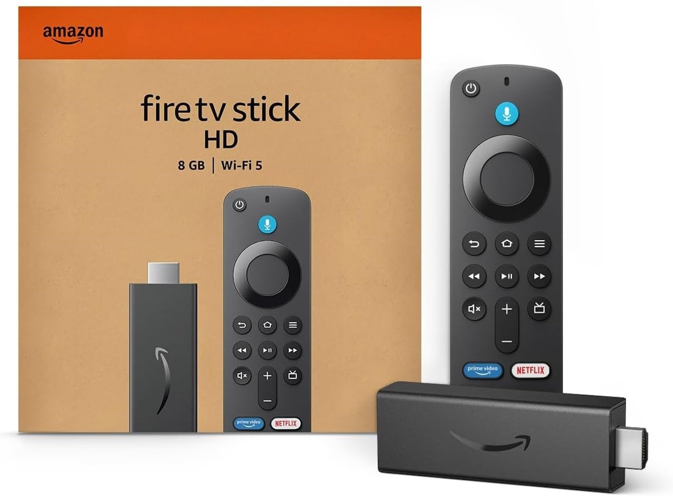 Amazon Fire TV Stick HD Streaming Free/Live TV Alexa Voice Remote 8GB B0CQMRKRV5
