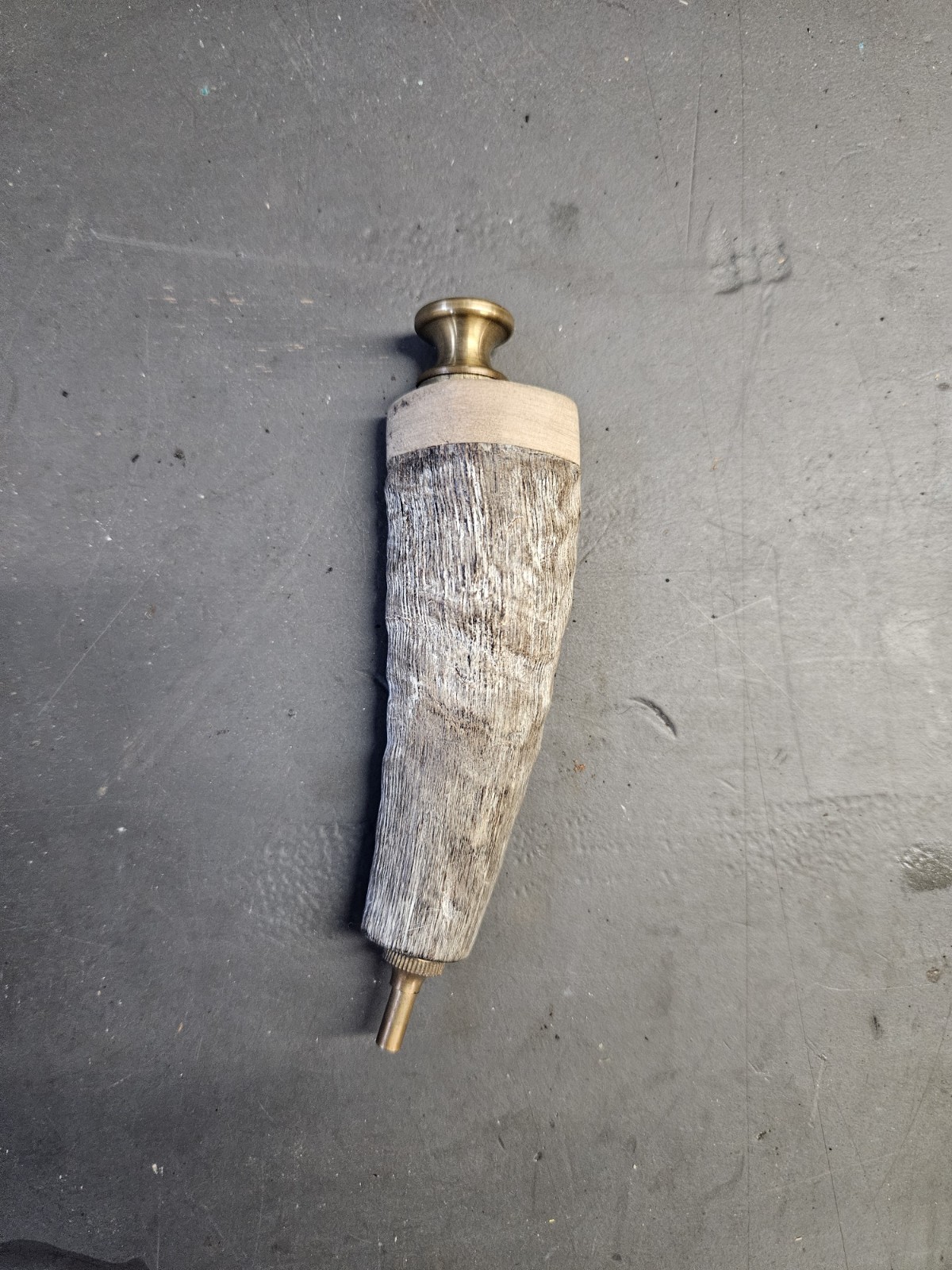 MuzzleLoader Pan Priming Powder Horn Flintlock Black Powder Musket Primitive #1