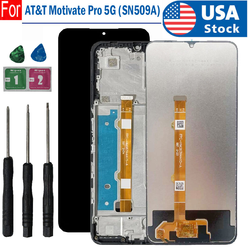 For AT&T Motivate Pro Sn509a LCD Display Touch Screen Digitizer Assembly ± Frame