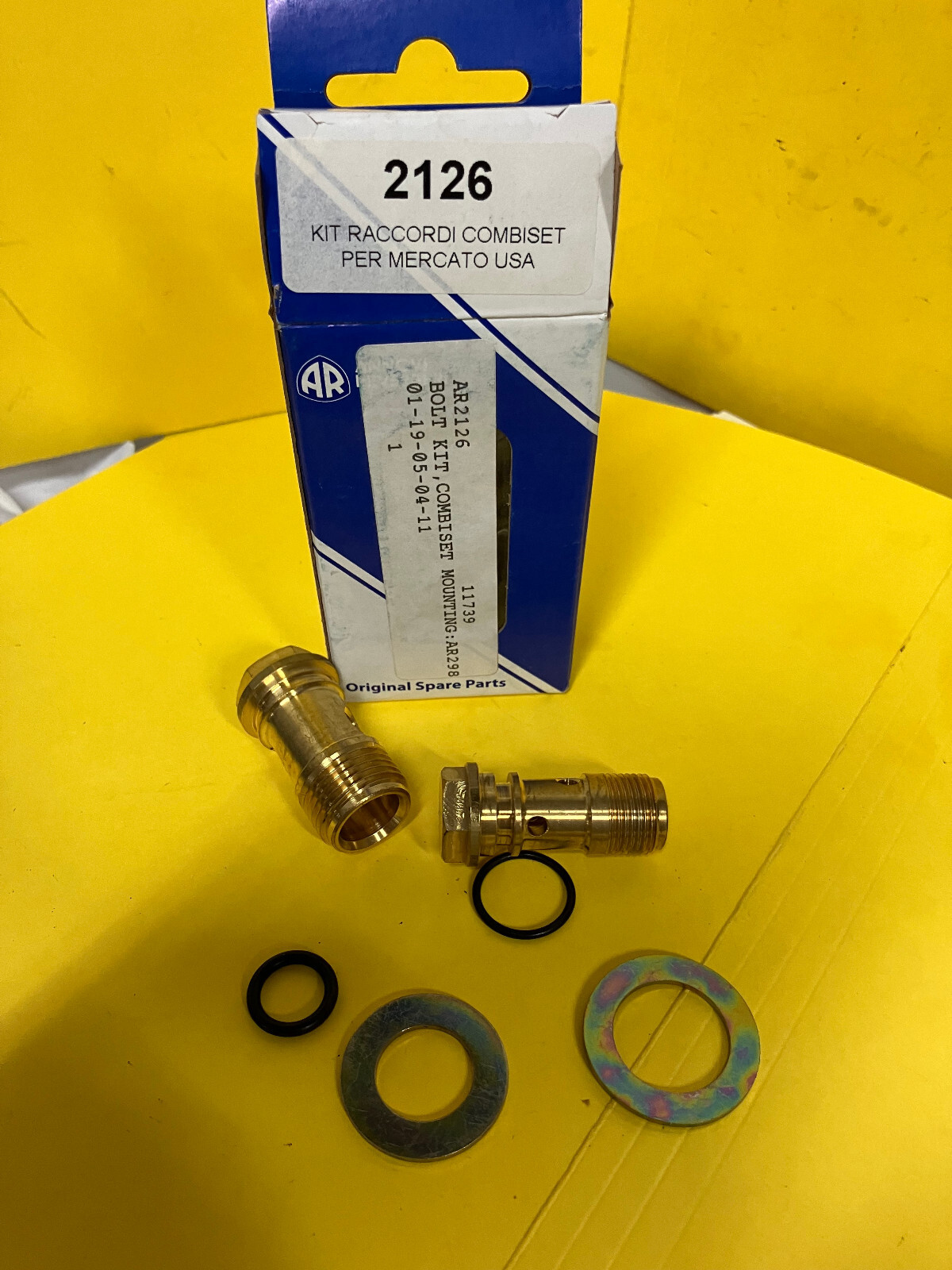 Annovi Reverberi AR2126 Unloader Mounting Bolt Set*MISSING 2 SEALS*