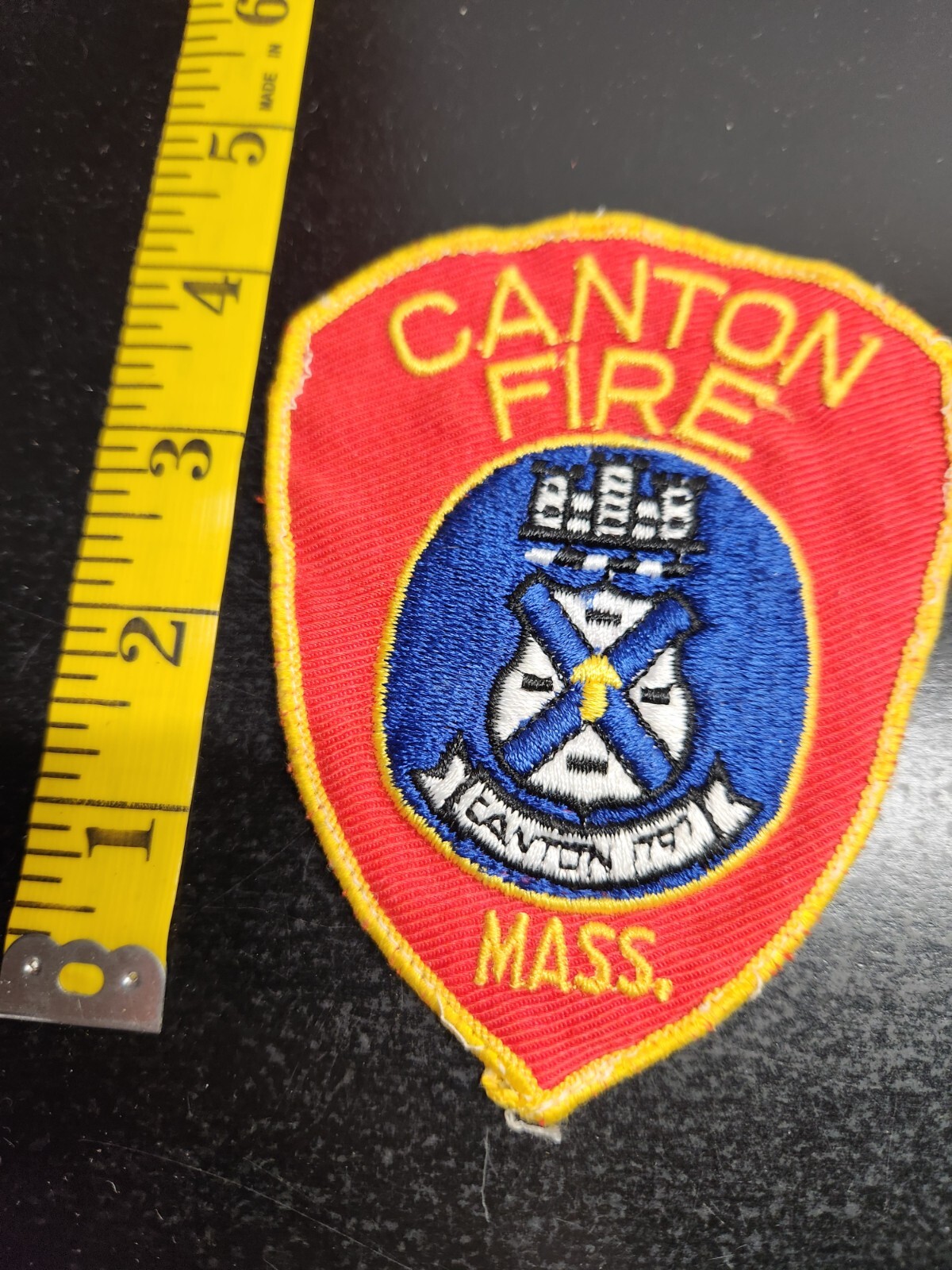 Vintage Canton Massachusetts Fire Department Shoulder Patch