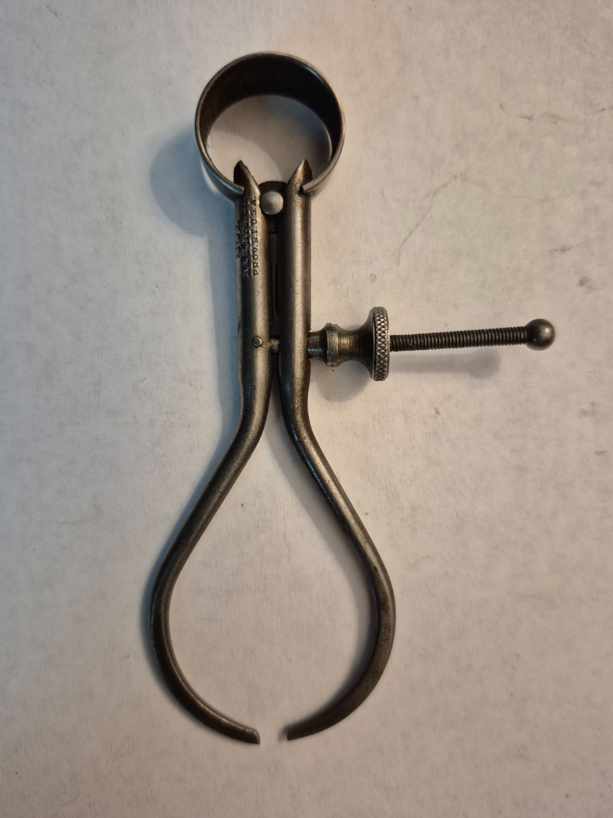 Vintage Brown & Sharpe No. 801, 3" Outside Spring-Joint  Caliper Solid Nut USA